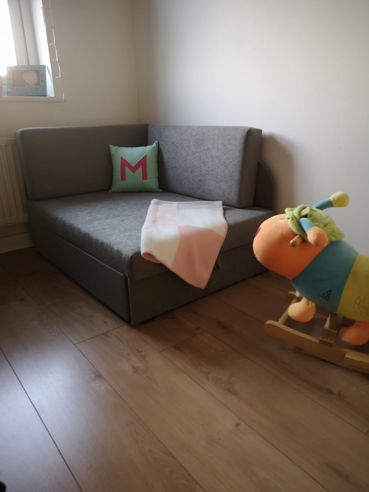 UNIVERSAL CORNER SOFA BED KUBUS CUBE GREY Children room