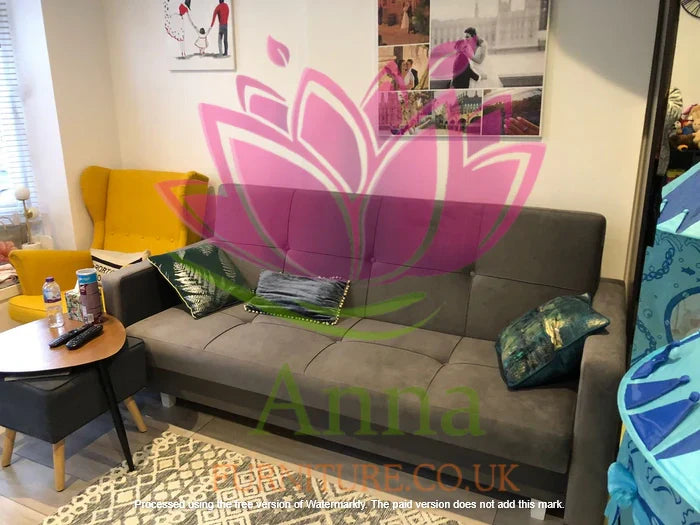 SOFA BETT COSMO 210cm / FEDERN + SCHAUM AUSWAHL DER FARBE LEICHT ZU REINIGENDER STOFF