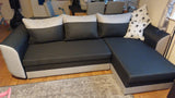 ECKSOFA BETT TRINITY 234CM 2x STAURAUM / SCHAUM