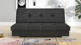 Slaapbank Axel 195cm Sawana 14 Zwart / Veren + Schuim