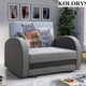 SINGLE SOFA BED TOLA 100CM *CHOICE OF COLORS* EASY CLEAN FABRIC / FOAM
