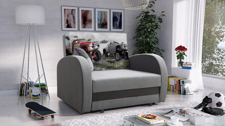 SINGLE SOFA BED TOLA 100CM *CHOICE OF COLORS* EASY CLEAN FABRIC / FOAM