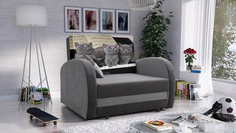 SINGLE SOFA BED TOLA 100CM *CHOICE OF COLORS* EASY CLEAN FABRIC / FOAM