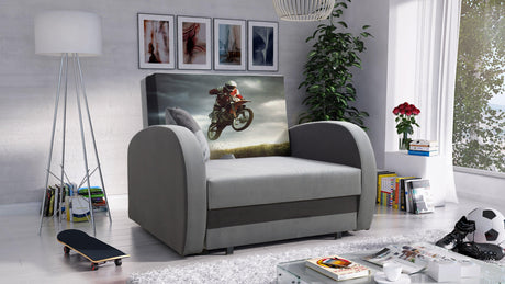 SINGLE SOFA BED TOLA 100CM *CHOICE OF COLORS* EASY CLEAN FABRIC / FOAM
