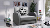 SINGLE SOFA BED TOLA 100CM *CHOICE OF COLORS* EASY CLEAN FABRIC / FOAM