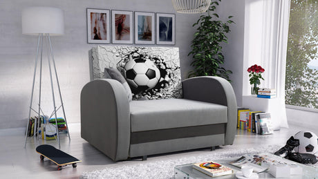 SINGLE SOFA BED TOLA 100CM *CHOICE OF COLORS* EASY CLEAN FABRIC / FOAM