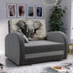 SINGLE SOFA BED TOLA 100CM *CHOICE OF COLORS* EASY CLEAN FABRIC / FOAM