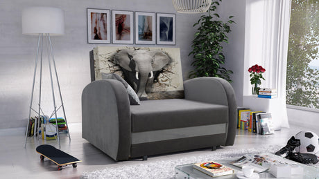 SINGLE SOFA BED TOLA 100CM *CHOICE OF COLORS* EASY CLEAN FABRIC / FOAM