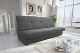 Slaapbank Axel 195cm Sawana 05 Grijs / Veren + Schuim