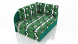 UNIVERSAL CORNER SOFA BED KUBUS CUBE GREEN FOOTBALL Children room