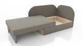 UNIVERSAL CORNER SOFA BED KUBUS CUBE BLACK / ZEBRA Children room