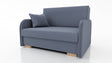2 SEATER SOFA BED GOLDY 124CM EASY CLEAN FABRIC / SPRINGS + FOAM