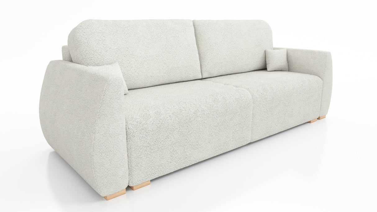 NIEUW! SLAAPBANK DALIA 221CM BONELL VEREN + SCHUIM / KLEURKEUZE