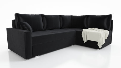 ECKSOFA BETT FINO 228CM + PASSENDER HOCKER / FEDERN + SCHAUMSTOFF