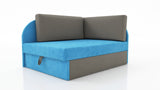 UNIVERSAL CORNER SOFA BED KUBUS CUBE GREY/BLUE Children room