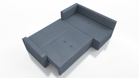 ECKSOFA BETT FINO 228CM + PASSENDER HOCKER / FEDERN + SCHAUMSTOFF