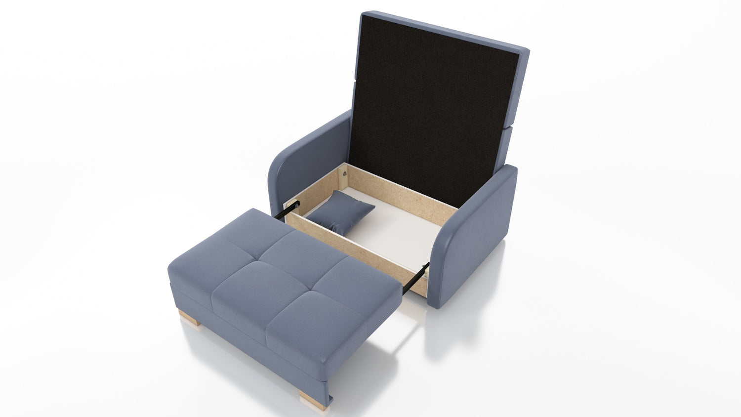 TWO SEATER SOFA BED OLA II 136CM CHOICE OF COLOR / FOAM