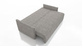 NIEUW! Slaapbank BIANCA 207CM BONELL VEREN + SCHUIM BOUCLE STOF / KLEURKEUZE