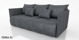 NIEUW! SLAAPBANK NESS 199CM VERING + SCHUIM / KLEURKEUZE