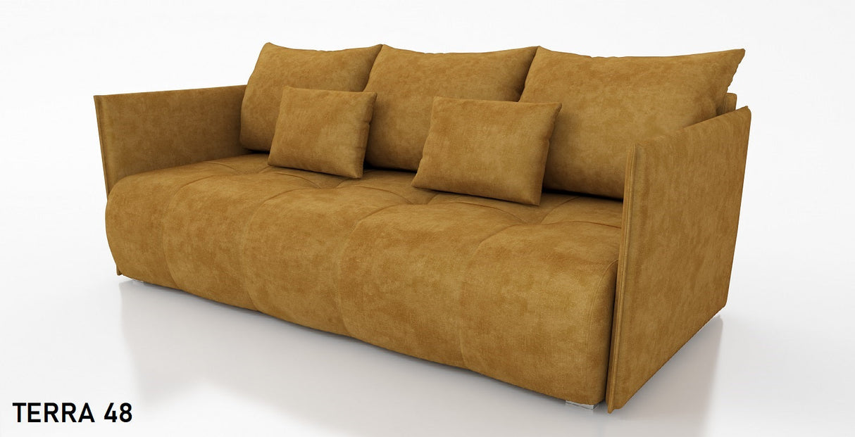 NIEUW! SLAAPBANK NESS 199CM VERING + SCHUIM / KLEURKEUZE