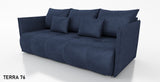 NIEUW! SLAAPBANK NESS 199CM VERING + SCHUIM / KLEURKEUZE