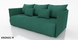 NIEUW! SLAAPBANK NESS 199CM VERING + SCHUIM / KLEURKEUZE