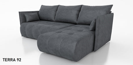 ECKSOFA BETT NESS 214CM / FEDERN + SCHAUM / FARBWAHL