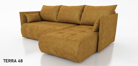 ECKSOFA BETT NESS 214CM / FEDERN + SCHAUM / FARBWAHL