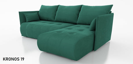 ECKSOFA BETT NESS 214CM / FEDERN + SCHAUM / FARBWAHL