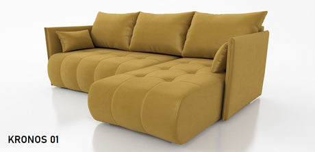 ECKSOFA BETT NESS 214CM / FEDERN + SCHAUM / FARBWAHL