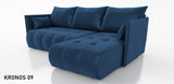 Sofa narożna z funkcją spania NESS 214CM / SPRĘŻYNY + PIANKA / WYBÓR KOLORU
