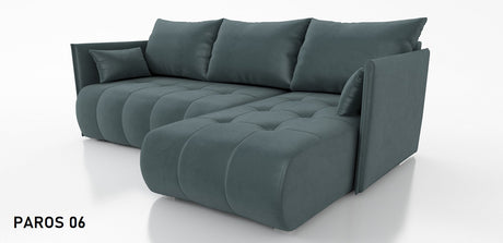 ECKSOFA BETT NESS 214CM / FEDERN + SCHAUM / FARBWAHL