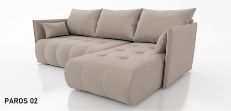 ECKSOFA BETT NESS 214CM / FEDERN + SCHAUM / FARBWAHL