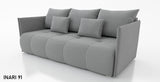 NIEUW! SLAAPBANK NESS 199CM VERING + SCHUIM / KLEURKEUZE