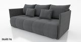 NIEUW! SLAAPBANK NESS 199CM VERING + SCHUIM / KLEURKEUZE