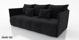 NIEUW! SLAAPBANK NESS 199CM VERING + SCHUIM / KLEURKEUZE