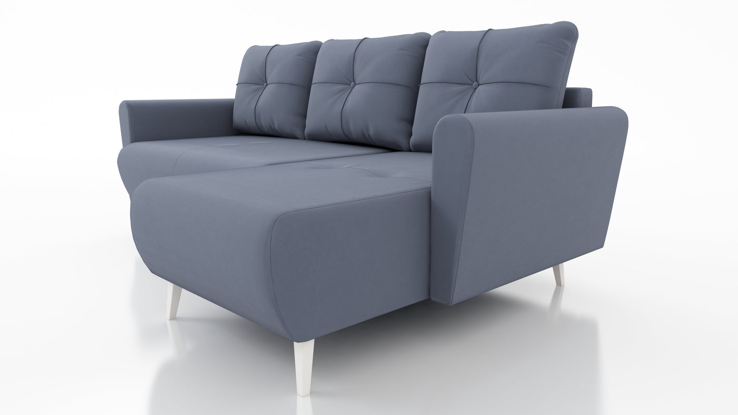 Sofa narożna rozkładana MONE UNIWERSALNA 228cm ŁATWE CZYSZCZENIE WYBÓR KOLORU MATERIAŁU / SPRĘŻYNY BONELL + PIANKA