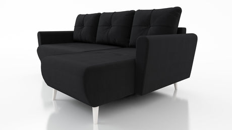 ECKSOFA BETT MONE UNIVERSAL 228cm LEICHT ZU REINIGENDER STOFF FARBAUSWAHL / BONELLFEDERN + SCHAUMSTOFF