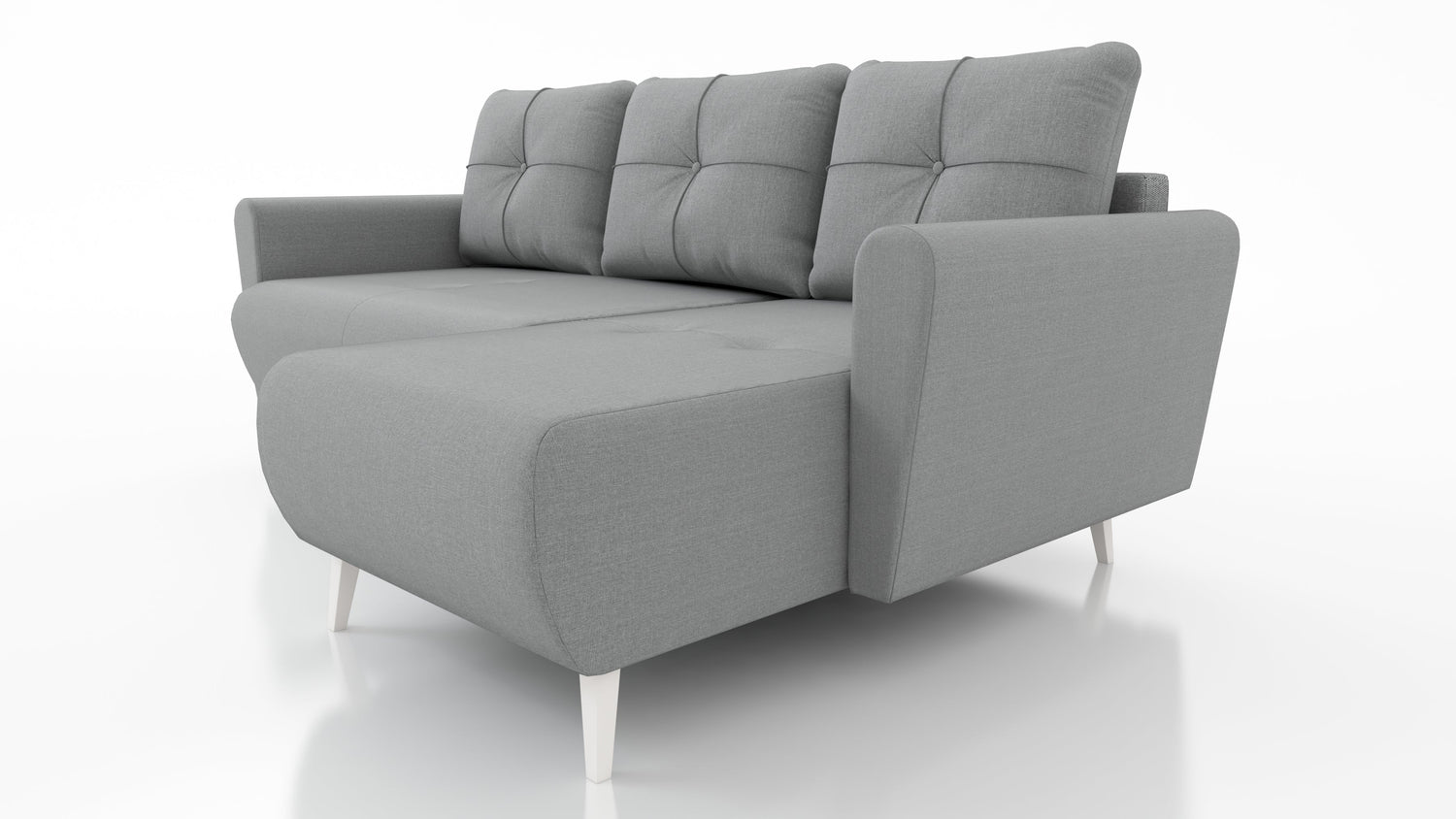 Sofa narożna rozkładana MONE UNIWERSALNA 228cm ŁATWE CZYSZCZENIE WYBÓR KOLORU MATERIAŁU / SPRĘŻYNY BONELL + PIANKA