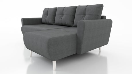 ECKSOFA BETT MONE UNIVERSAL 228cm LEICHT ZU REINIGENDER STOFF FARBAUSWAHL / BONELLFEDERN + SCHAUMSTOFF