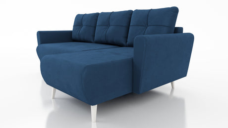 ECKSOFA BETT MONE UNIVERSAL 228cm LEICHT ZU REINIGENDER STOFF FARBAUSWAHL / BONELLFEDERN + SCHAUMSTOFF