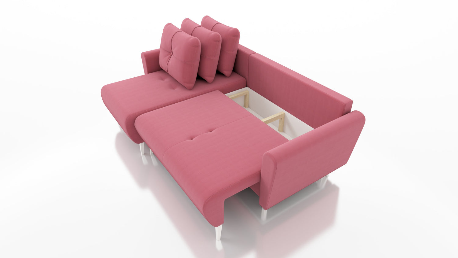 Sofa narożna rozkładana MONE UNIWERSALNA 228cm ŁATWE CZYSZCZENIE WYBÓR KOLORU MATERIAŁU / SPRĘŻYNY BONELL + PIANKA