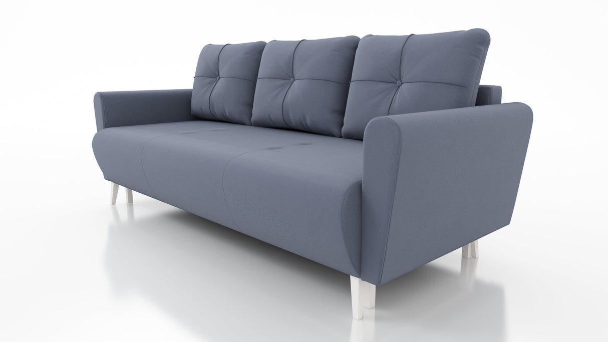 Slaapbank, keuze uit meerdere kleuren, 221 cm, Seasy Clean stof / Bonell veren + schuim