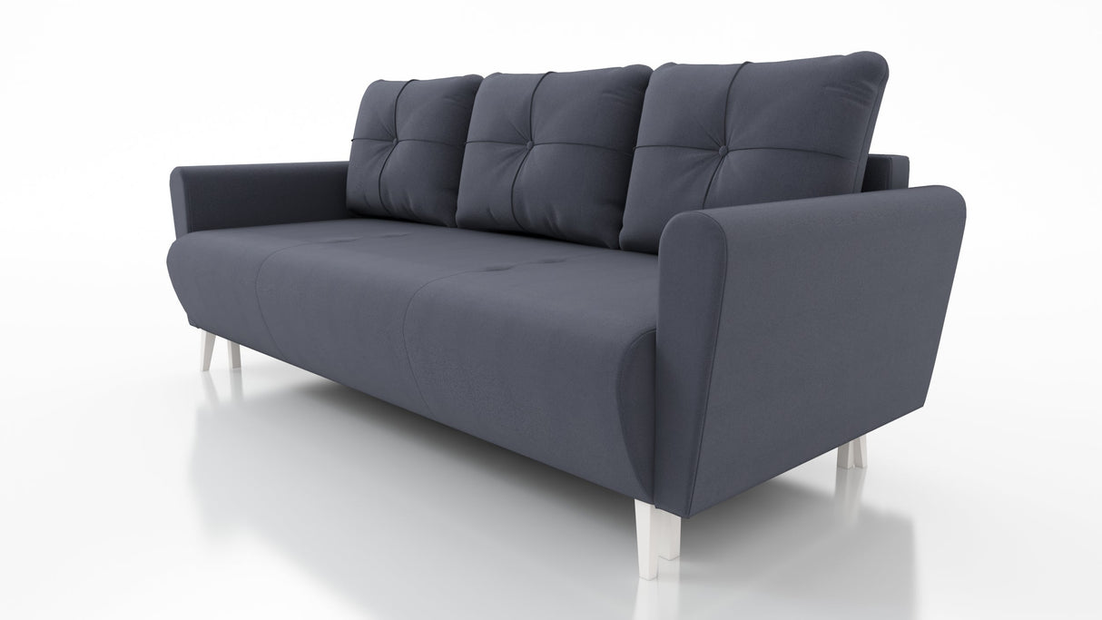 Slaapbank, keuze uit meerdere kleuren, 221 cm, Seasy Clean stof / Bonell veren + schuim