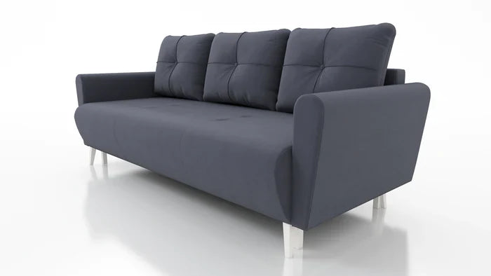 SOFA BETT MONE 221CM KRONOS 22 EINFACH ZU REINIGENDER STOFF / BONELLFEDERN + SCHAUM
