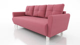 SOFA BETT MONE 221CM JASMINE 72 LEICHT ZU REINIGENDER STOFF / BONELLFEDERN + SCHAUM