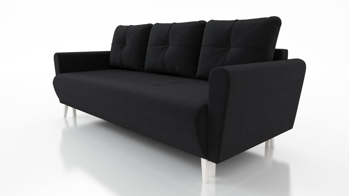 Slaapbank, keuze uit meerdere kleuren, 221 cm, Seasy Clean stof / Bonell veren + schuim