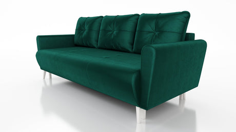 Schlafsofa MONE Farbauswahl 221CM Seasy Clean Stoff / Bonellfedern + Schaumstoff