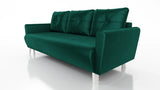 SOFA BETT MONE 221CM MONOLITH 37EASY CLEAN STOFF / BONELLFEDERN + SCHAUM