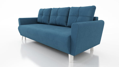 Schlafsofa MONE Farbauswahl 221CM Seasy Clean Stoff / Bonellfedern + Schaumstoff
